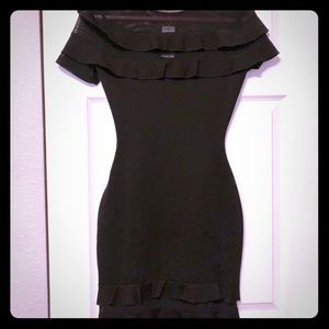 Bebe Tiered Ruffle Knit Dress New! Cocktail party